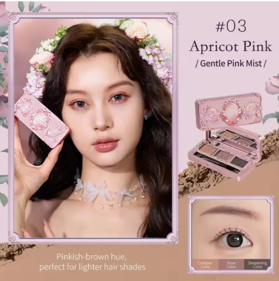 Flower knows Little Angel Big Makeup Sets Gift Box All In Eyeshadow Blush Cream Matte Lipstick Highlighter Full Kit De Maquillaje