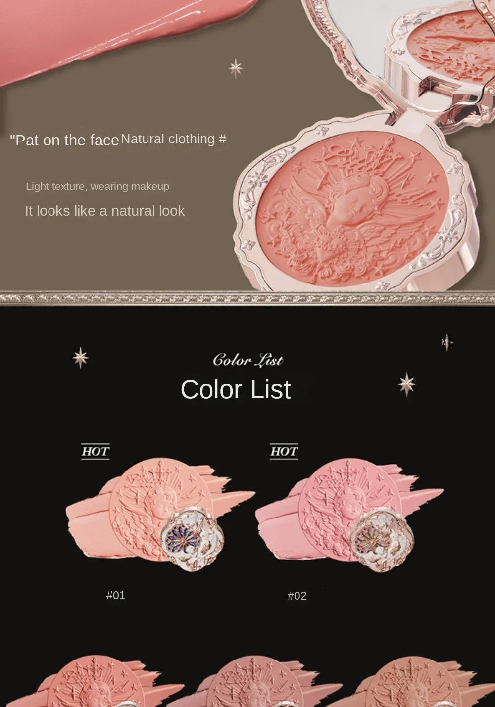 Flower Knows Cream Blush Korean Makeup Smooth Long Lasting Cloud Skin Look Natural Glow Cheek Tint Face Enhancer