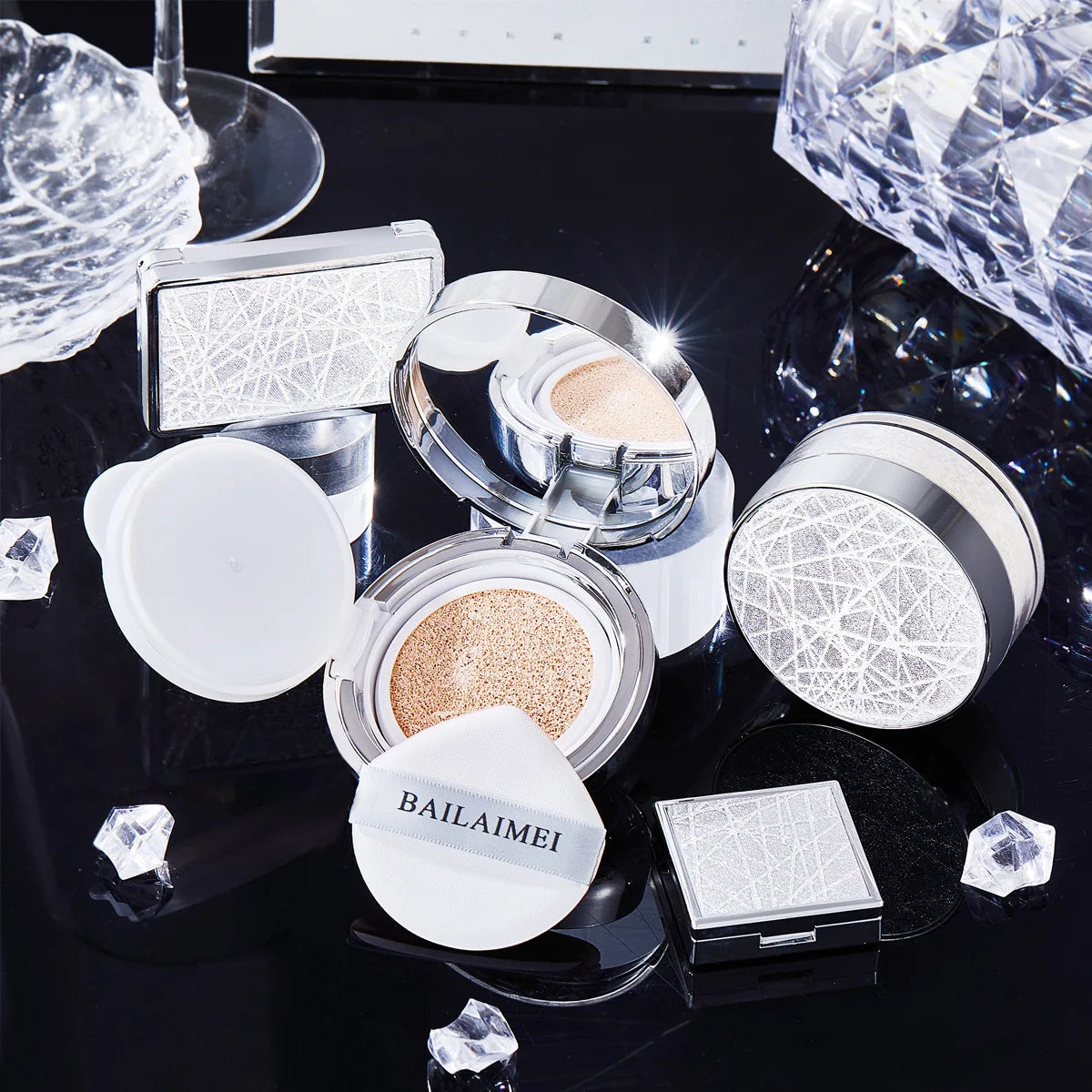 Maquillaje Profesional 8 Piece Makeup Set Gift Box Lipstick Loose Powder Eye Shadow Cosmetic Make Up Kit