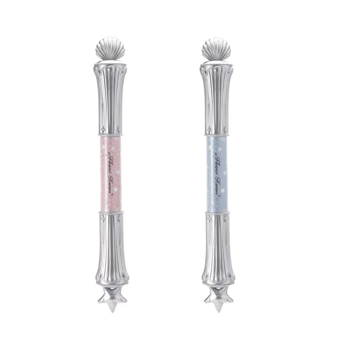 Flowerknows Shell Pearl Double Headed Silkworm Pen Smooth Color Holding Highlighter Makeup Long Lasting Lying Silkworm Pencil