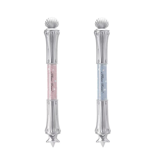 Flowerknows Shell Pearl Double Headed Silkworm Pen Smooth Color Holding Highlighter Makeup Long Lasting Lying Silkworm Pencil