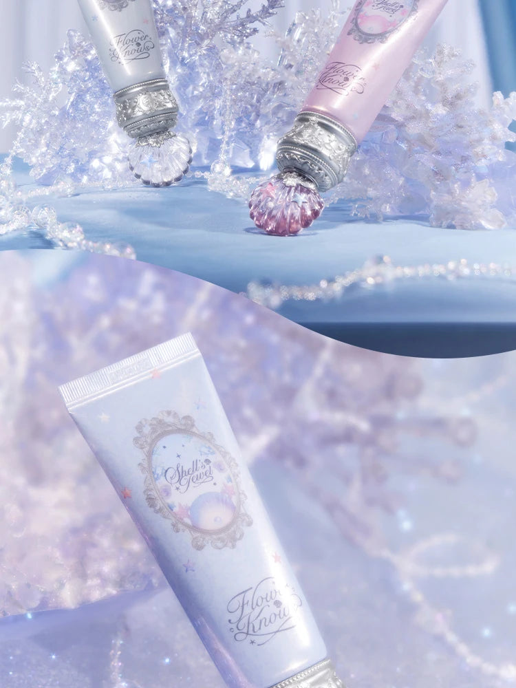 Makeup Flower Knows Shell Pearl Collection Primer Coloring Makeup Base Face Milk Brightening and Holding Make Up Concealer