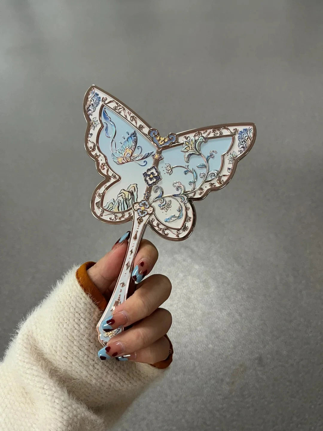 Mirror Moonlight Mermaid Collection Handheld Limited Edition Mirror White, Blue, Pink, and Chocolate Fairy Design
