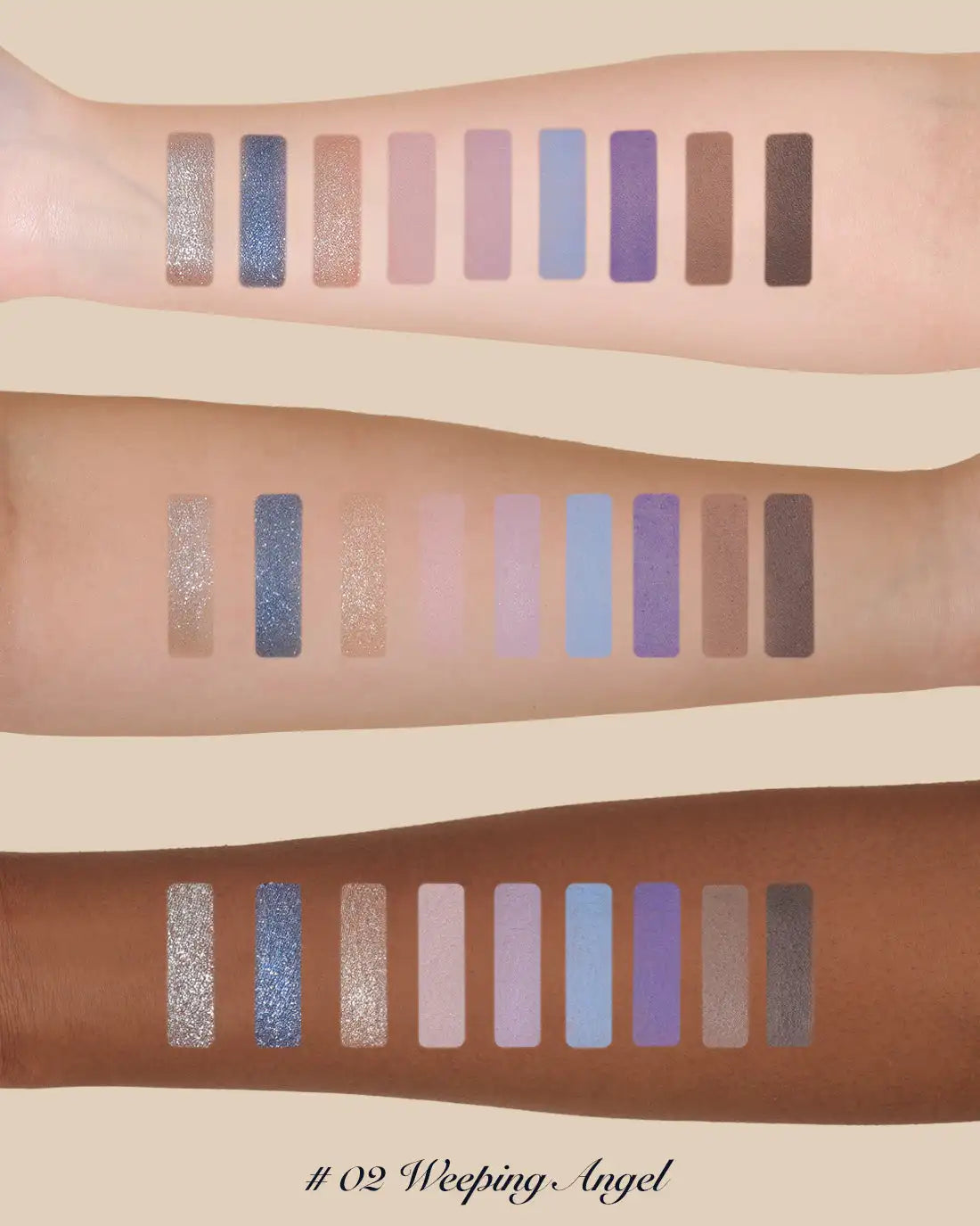 Flower Knows Little Angel 9 Color Eyeshadow Palette Matte Shimmer Glitter Vegan Cruelty Free Waterproof High Pigment eyeshadow