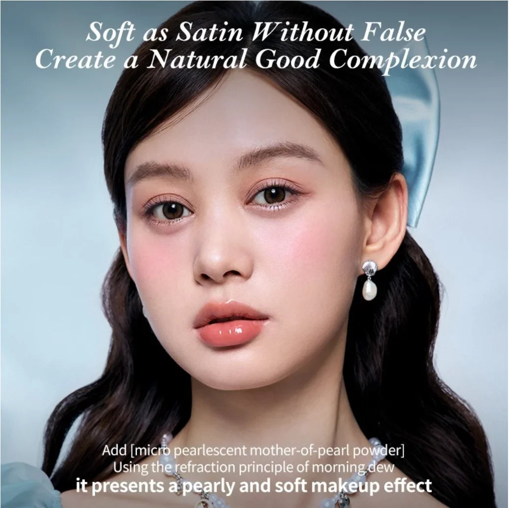 Flower Knows Shell's Jewel Collection Silk Satin Blush 5g Highlight Hybrid Colorful pearls, as soft as silk Beachy glow Makeup