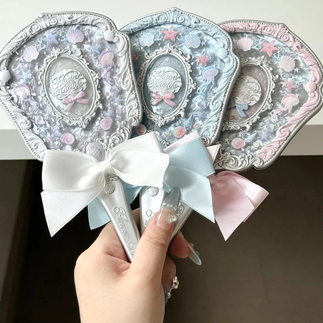 Flower Knows Shell Pearl Makeup Set Eyeshadow Lip Gloss Blush Ocean Gift Box Cosmetic Kit New Collection Mermaid Theme
