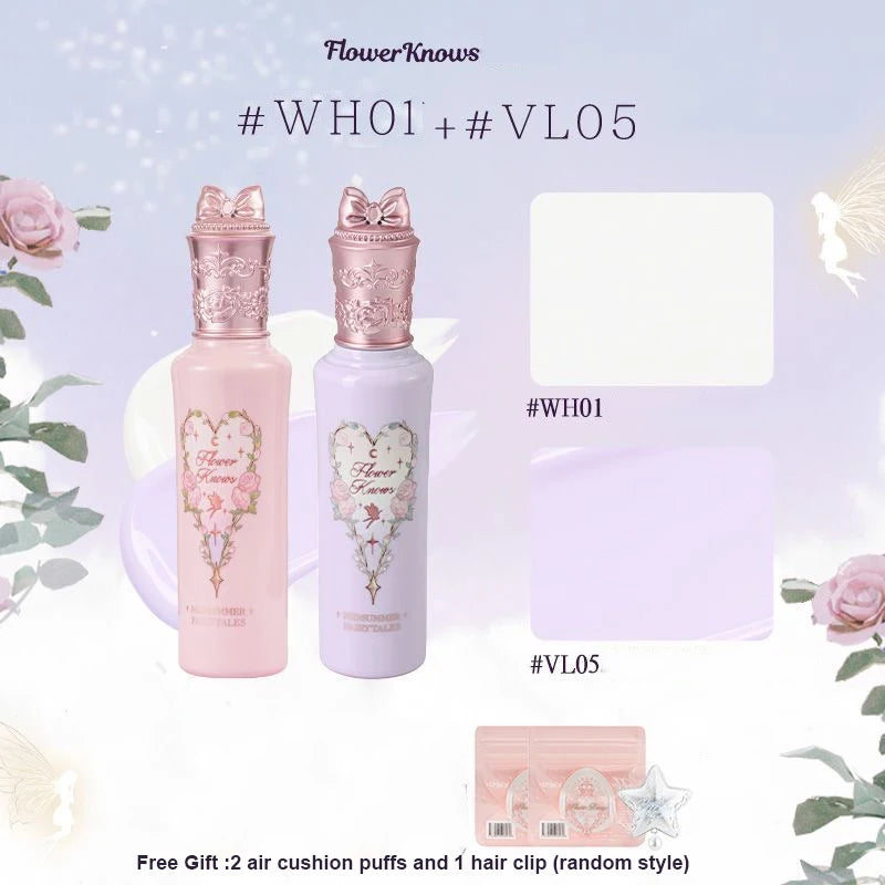 Flowerknows Midsummer Fairytales Brightening Liquid Concealer 2pcs Under Eye Makeup Natural Coverage,Lightweight,Conceals Set