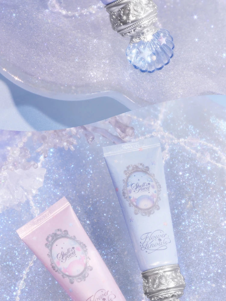 Makeup Flower Knows Shell Pearl Collection Primer Coloring Makeup Base Face Milk Brightening and Holding Make Up Concealer