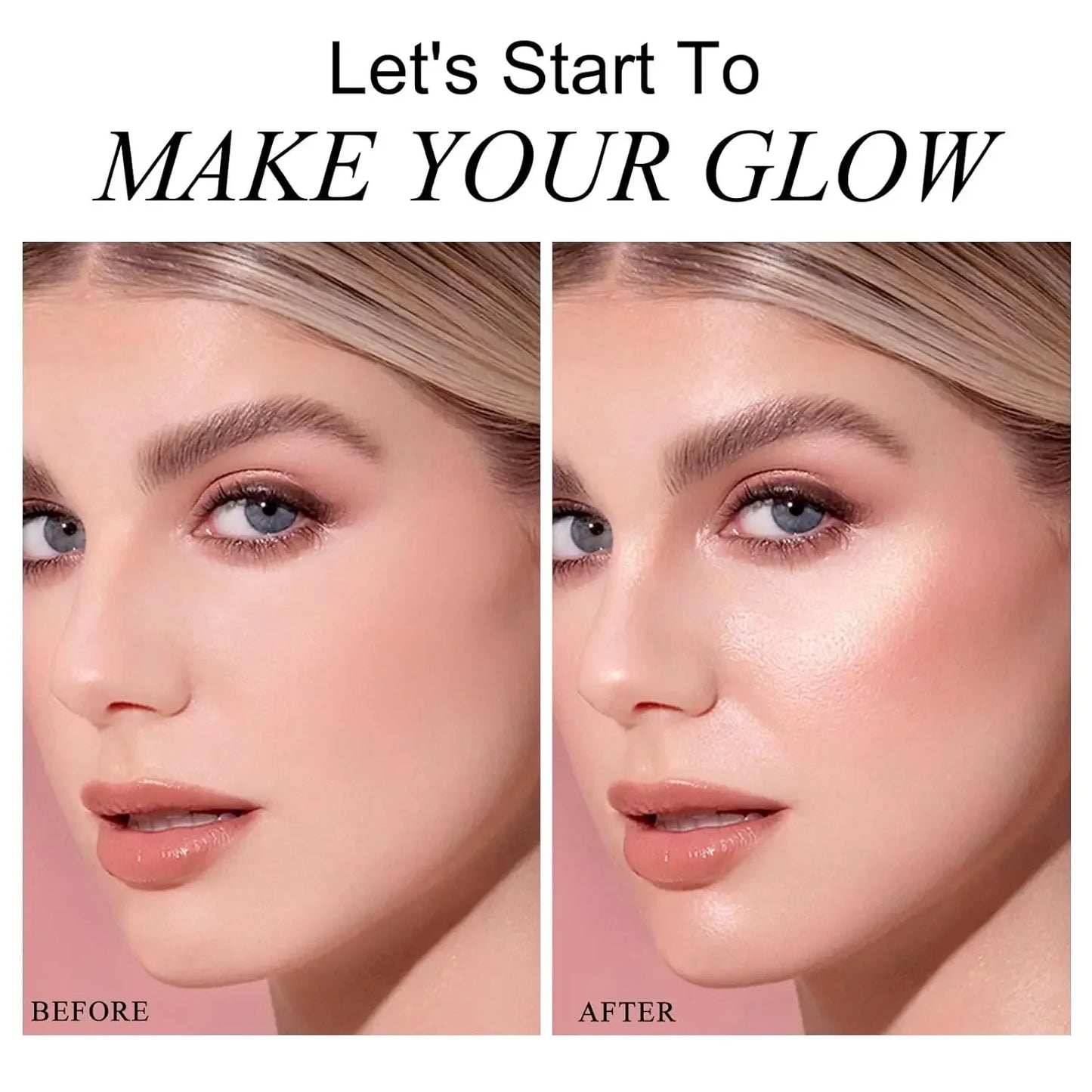 High Glossy Face Illuminator Highlighting & Contour Palette Shade Face Pearlescent Lion Ginger Highlights Powder Private Label