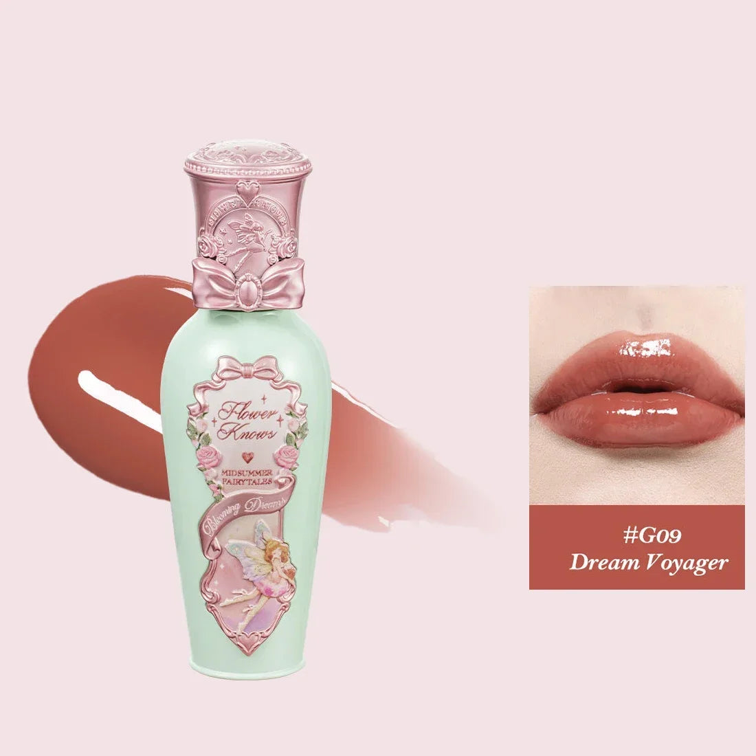 Flower Knows Midsummer Fairytales Jelly Lip Lacquer Long Lasting Glossy Tint Hydrating Moisturizing Vegan Lip Gloss Makeup