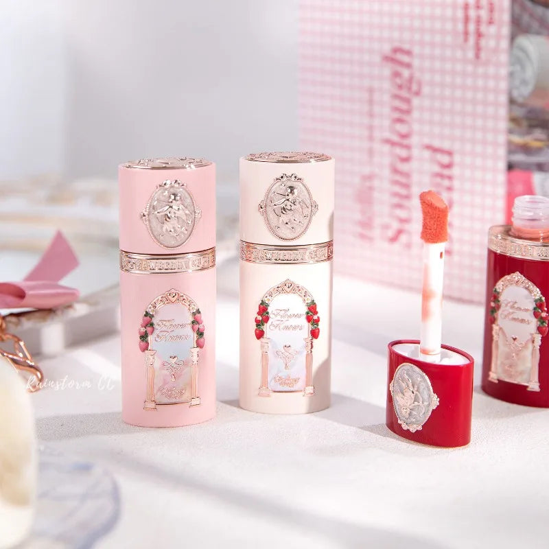 Flower Knows Makeup Blush Concealer Sets Strawberry Cupid Collection Liquid Blushes For Cheek 6pcs Kit Matte Finish Long Lasting