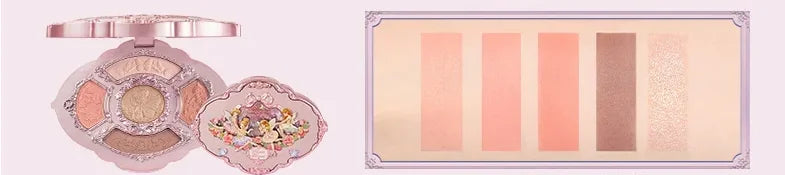 Flowerknows Make Up Sets Cosmetics Full Set Gift Box Makeup Kit Lip Glaze Matte Blush Powder Eye Shadow Highlighter Contour