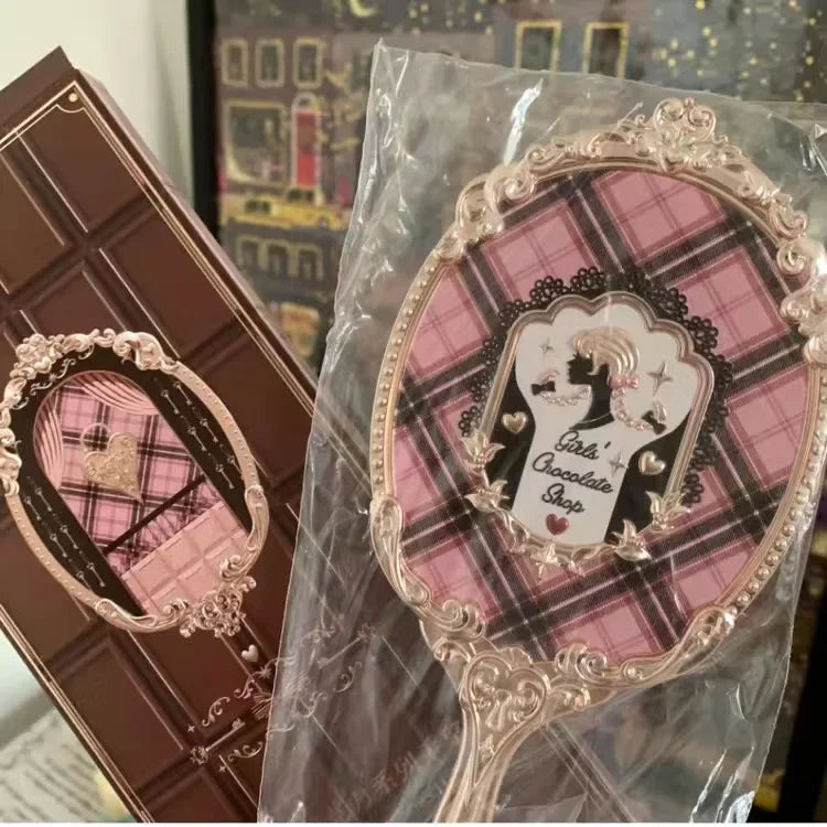 Mirror Moonlight Mermaid Collection Handheld Limited Edition Mirror White, Blue, Pink, and Chocolate Fairy Design