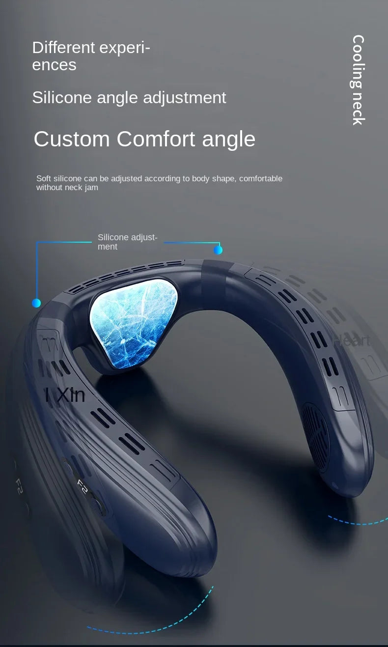 Neck & Back Cooling Fan – Hands-Free Comfort Anywhere