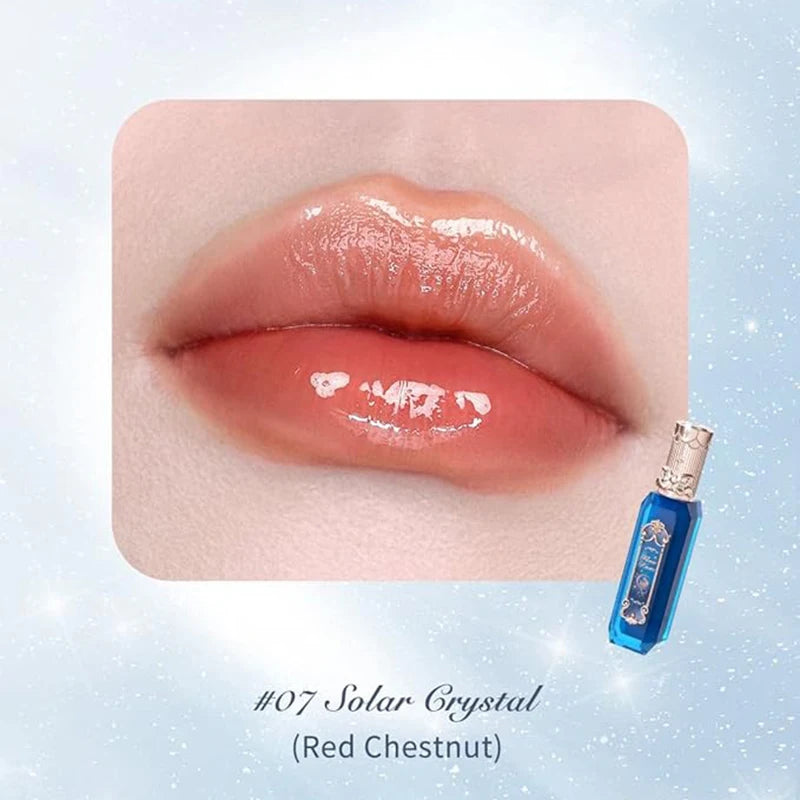 Flower Knows Moonlight Mermaid Lip Gloss Hydrating Long Lasting Mirror Shine Glossy Lip Tint Liquid Lipstick for Women Makeup