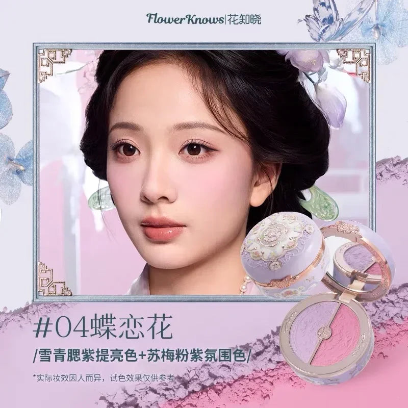 Flower Knows Swan Ballet Setting Rose Scent Loose Powder Makeup Matte Finishing Oil Control Setting Powder Make-up For Women