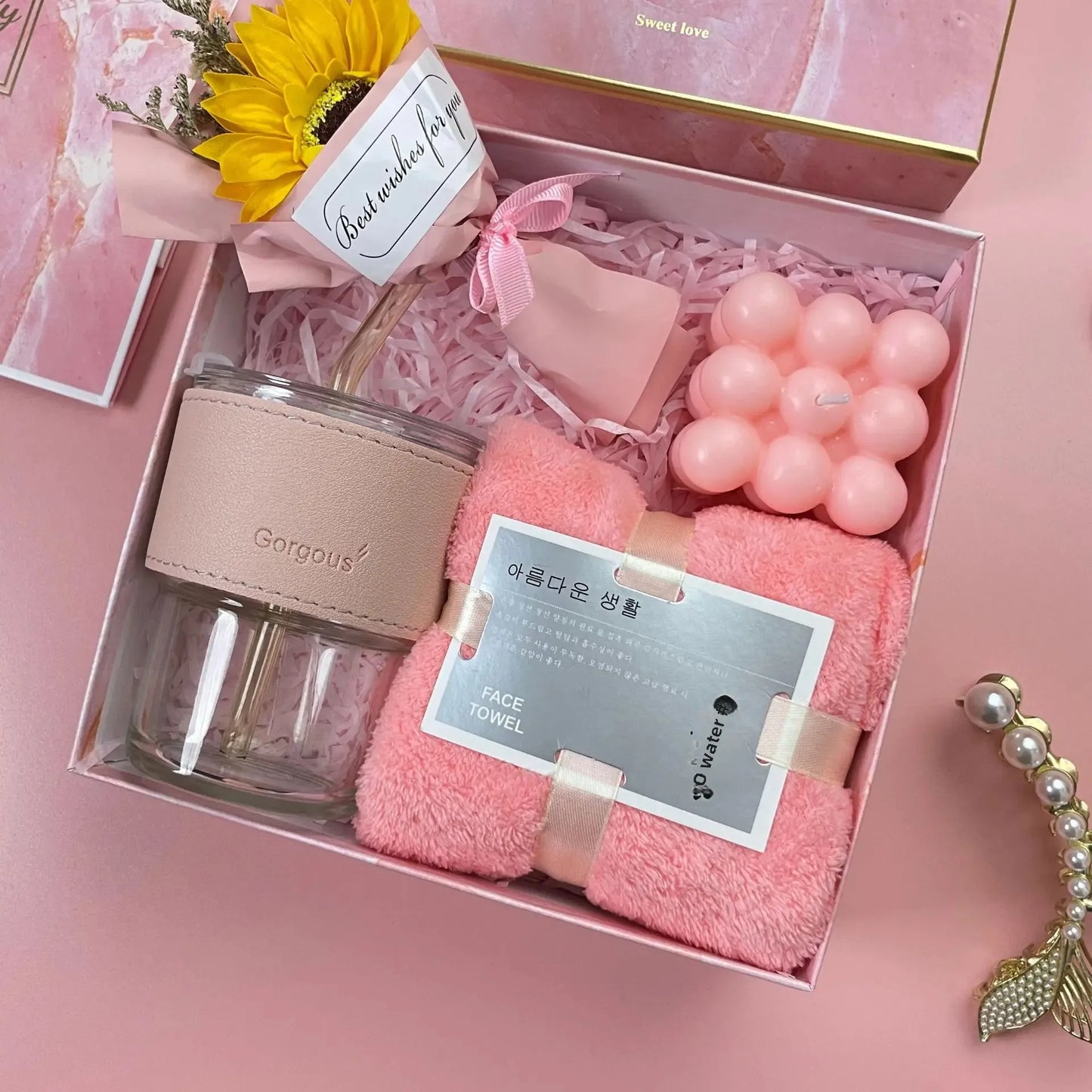 Luxury Gift Box Set for Women – Bridesmaid & Birthday Present with Accessories & Greeting Card