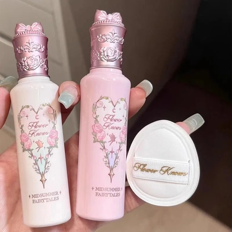 Flowerknows Midsummer Fairytales Brightening Liquid Concealer 2pcs Under Eye Makeup Natural Coverage,Lightweight,Conceals Set