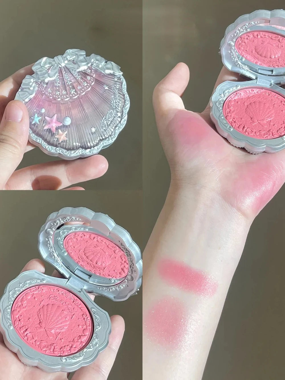 Flower Knows Full Coverage Eyeshadow Highlighter Lip Glaze Primer Collection - Long Lasting Waterproof Pigment Makeup Set
