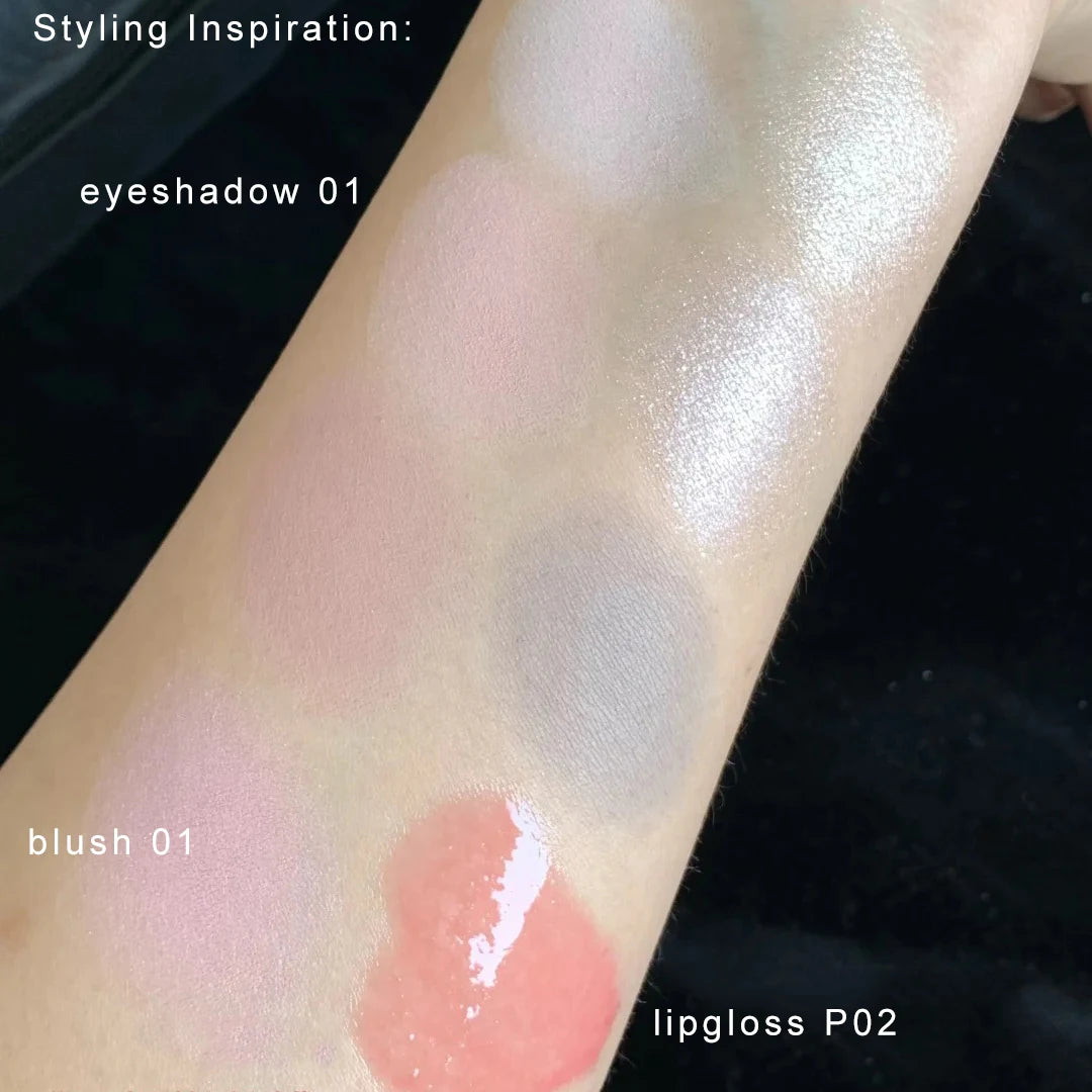 Flower Knows Shell Eyeshadow Palette 6 Colors Matte Shimmer Highly Pigmented Long Lasting Blendable Natural Look Makeup