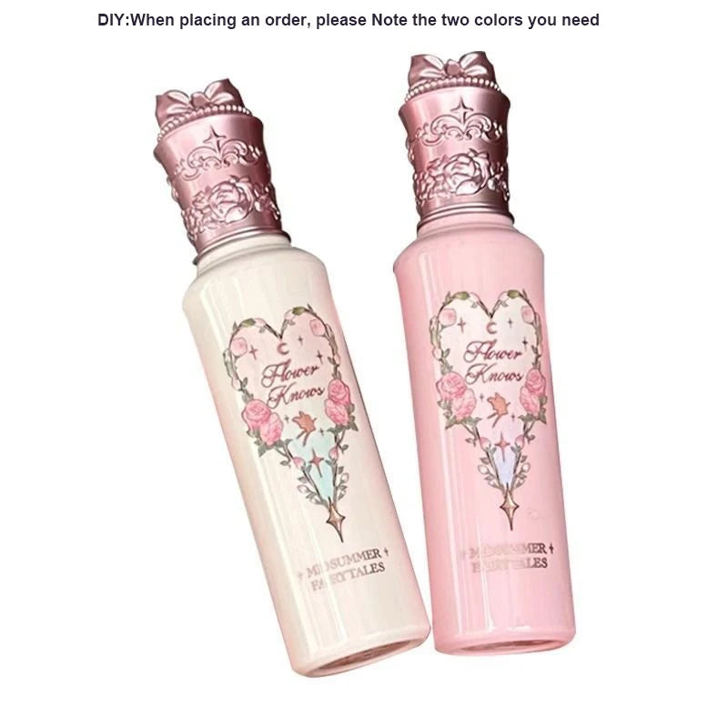 Flowerknows Midsummer Fairytales Brightening Liquid Concealer 2pcs Under Eye Makeup Natural Coverage,Lightweight,Conceals Set