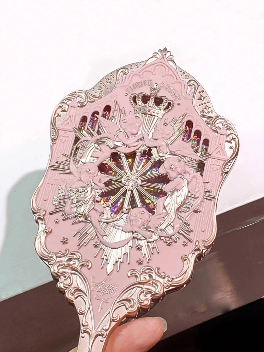 Mirror Moonlight Mermaid Collection Handheld Limited Edition Mirror White, Blue, Pink, and Chocolate Fairy Design