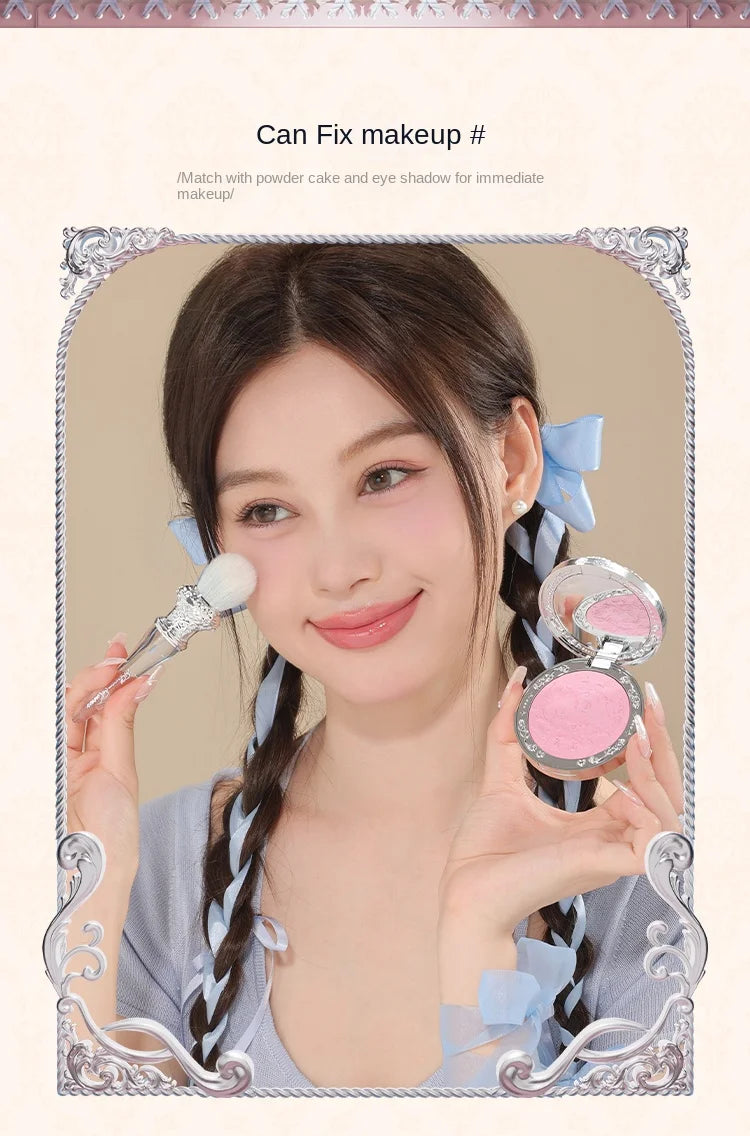 Flower Knows Swan Ballet Blush Wool Brush Mineral Powder Bronzer Contour Makeup Brushes By Flower Knows