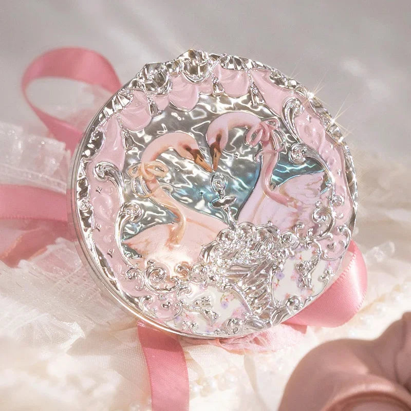 Flowerknows Swan Ballet Series Embossed Blush Palette Cute Makeup Korean Long Lasting Waterproof Face Blushes