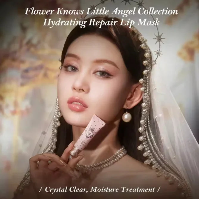 Flower Knows Makeup Sets Moonlight Mermaid Eyeshadow Little Angel Highlighter Powder Glow Waterproof Matte Lipstick Glossy