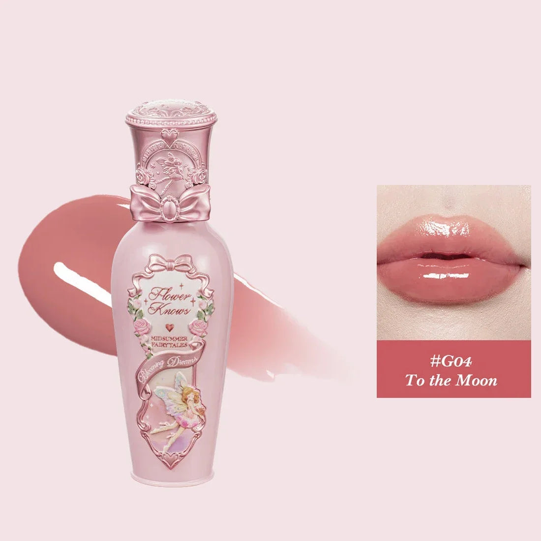 Flower Knows Midsummer Fairytales Jelly Lip Lacquer Long Lasting Glossy Tint Hydrating Moisturizing Vegan Lip Gloss Makeup