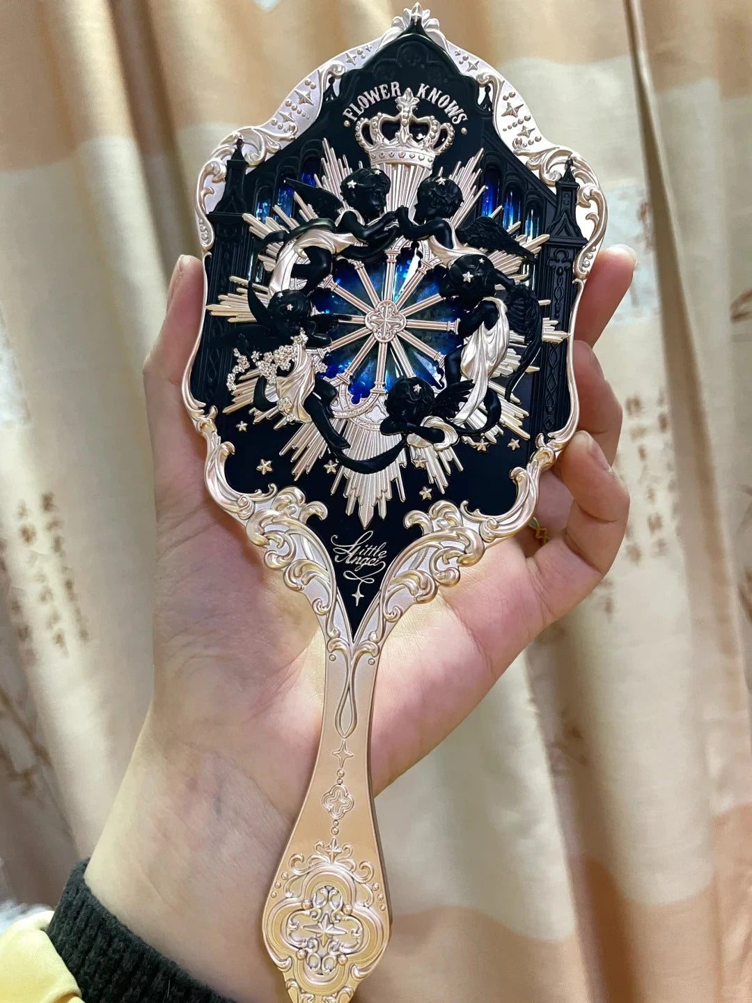 Mirror Moonlight Mermaid Collection Handheld Limited Edition Mirror White, Blue, Pink, and Chocolate Fairy Design