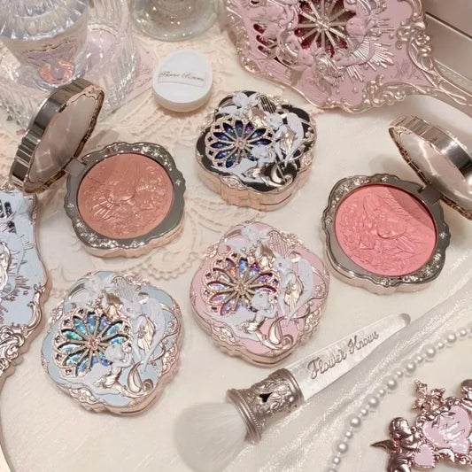 Flower Knows Cream Blush Korean Makeup Smooth Long Lasting Cloud Skin Look Natural Glow Cheek Tint Face Enhancer