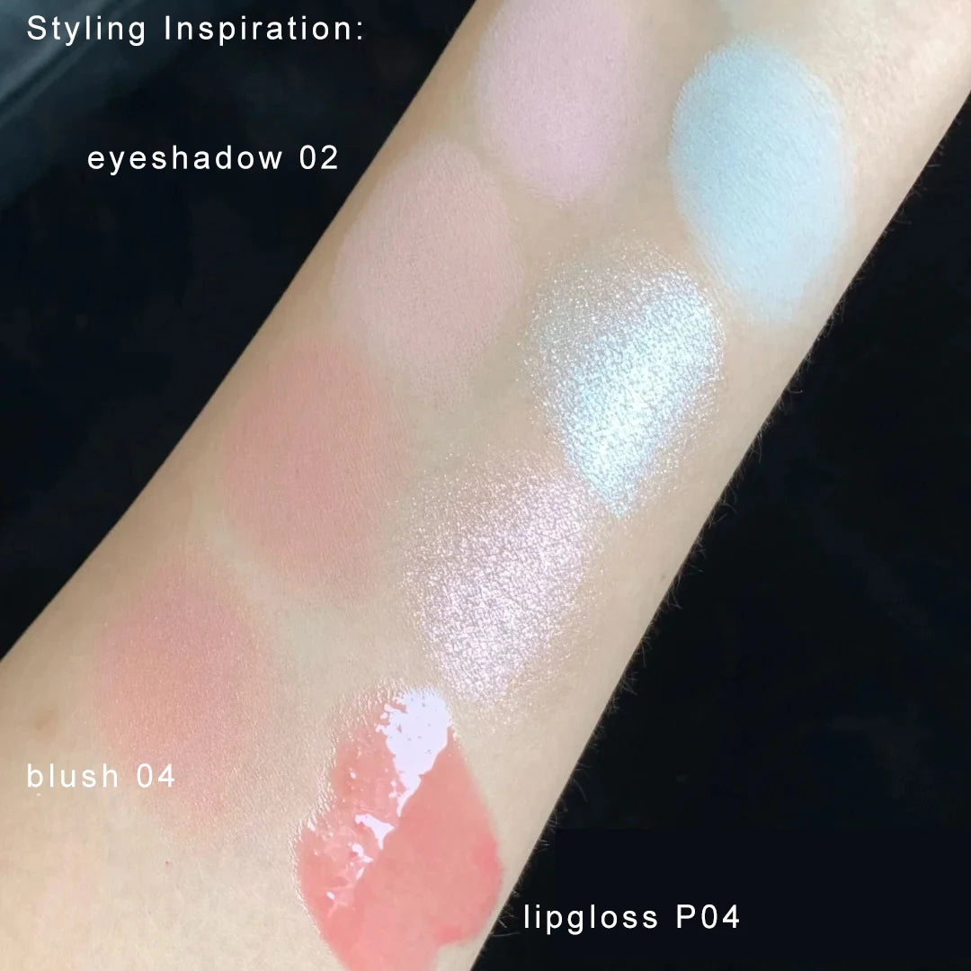 Flower Knows Shell Eyeshadow Palette 6 Colors Matte Shimmer Highly Pigmented Long Lasting Blendable Natural Look Makeup