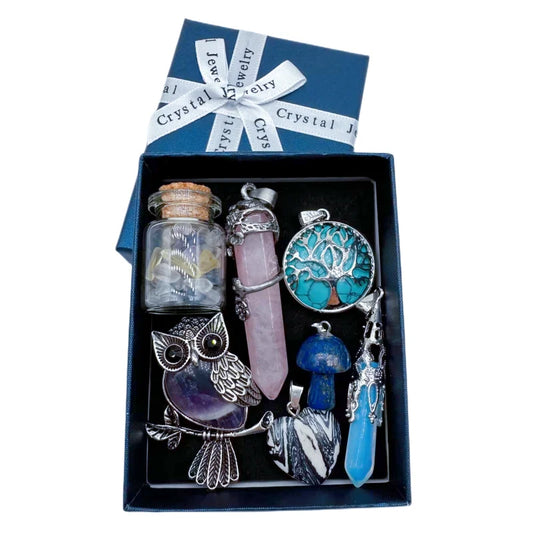"Crystal Healing Gift Box Set - Premium Crystals & Accessories for Meditation, Home Decor & Energy Balance"
