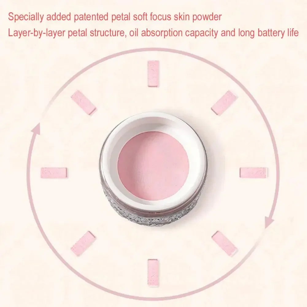Flower Knows Swan Ballet Setting Rose Scent Loose Powder Makeup Matte Finishing Oil Control Setting Powder Make-up For Women