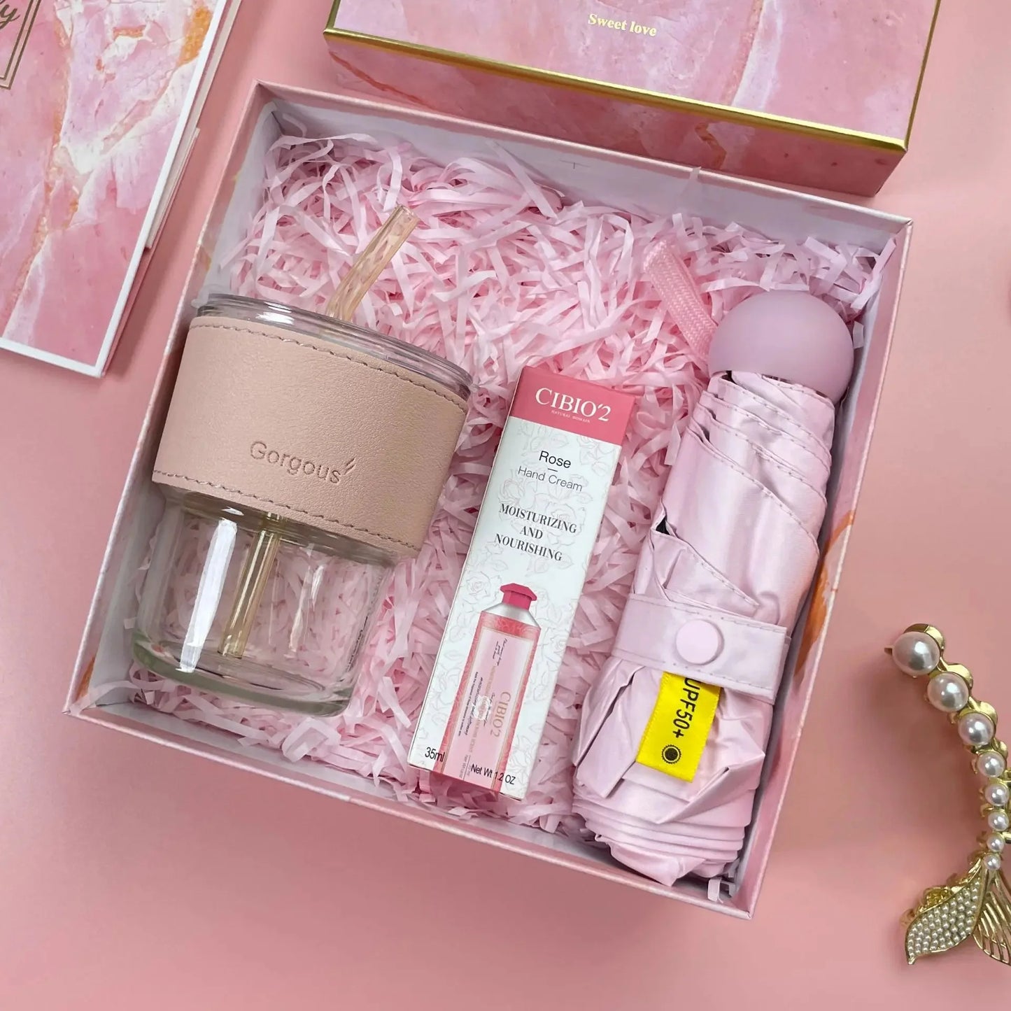 Luxury Gift Box Set for Women – Bridesmaid & Birthday Present with Accessories & Greeting Card