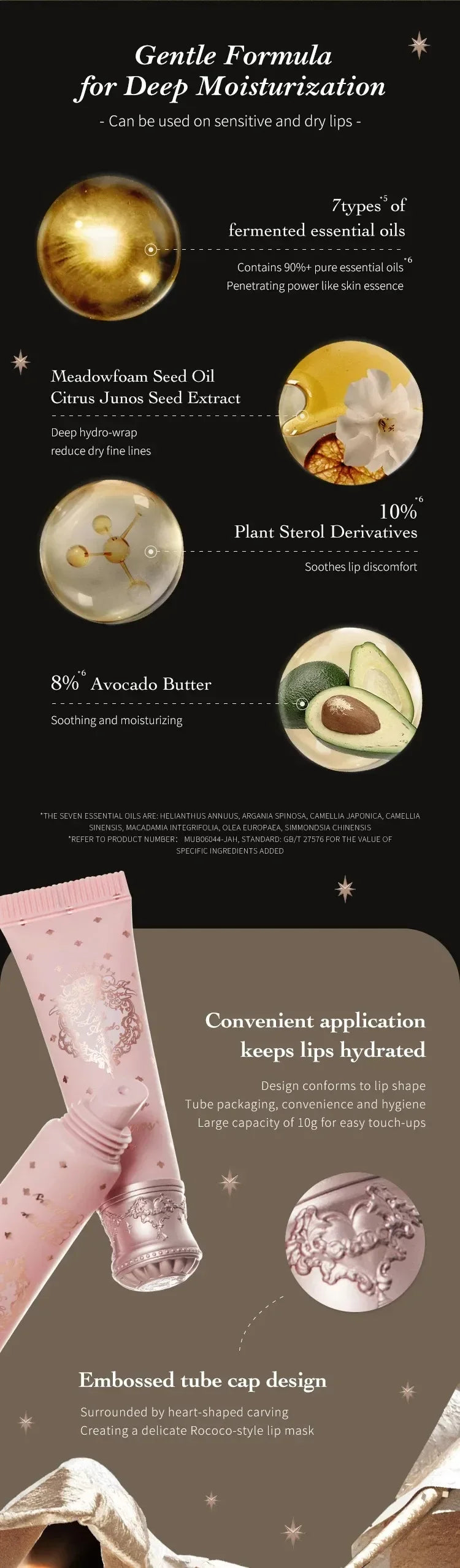 Flower Know Little Angel Repair Lip Sleeping Mask Treatment to Restore, Hydrate&Plump Dry Chapped Lips Tint Korean Makeup