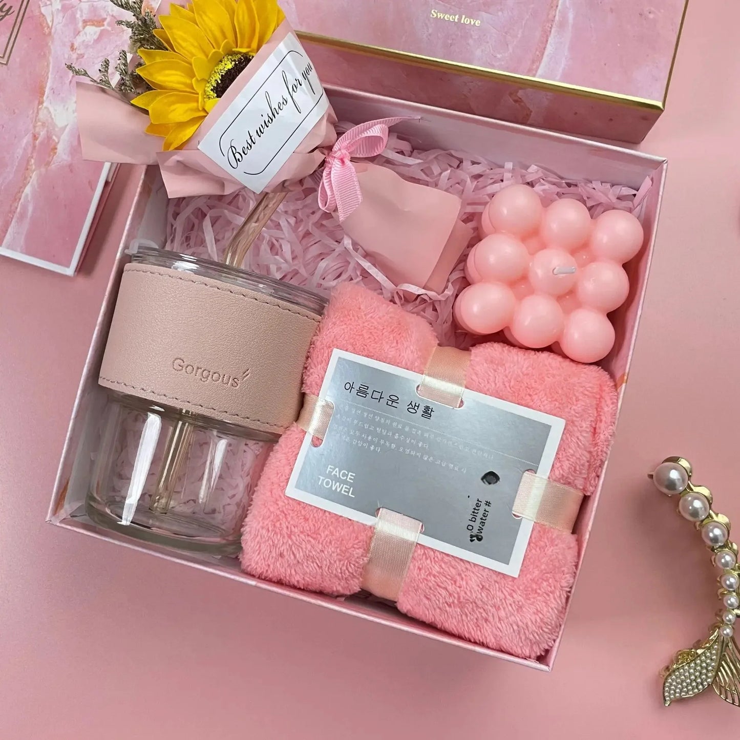 Luxury Gift Box Set for Women – Bridesmaid & Birthday Present with Accessories & Greeting Card