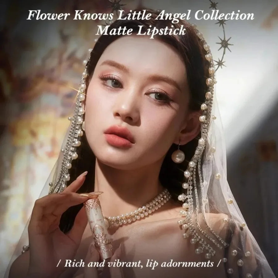 Flower knows Little Angel Big Makeup Sets Gift Box All In Eyeshadow Blush Cream Matte Lipstick Highlighter Full Kit De Maquillaje