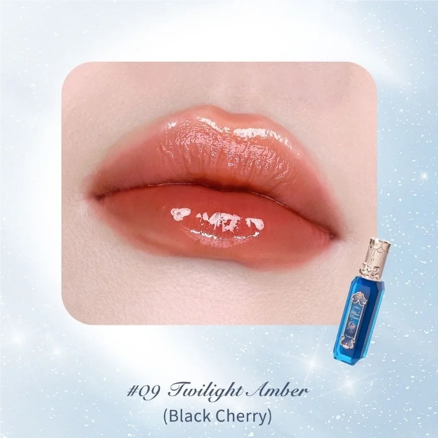 Flower Knows Moonlight Mermaid Lip Gloss Hydrating Long Lasting Mirror Shine Glossy Lip Tint Liquid Lipstick for Women Makeup