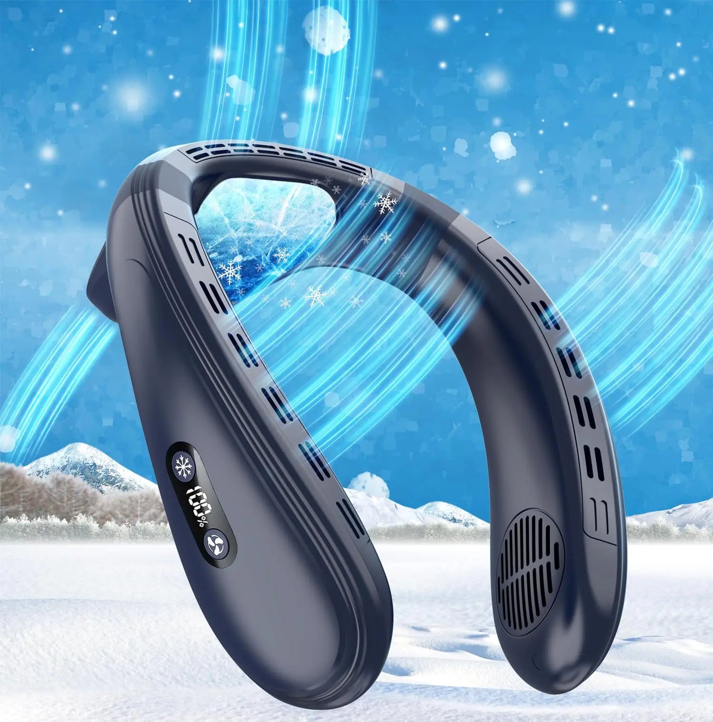Neck & Back Cooling Fan – Hands-Free Comfort Anywhere