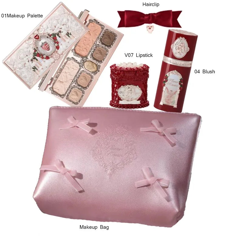 Flower Knows Strawberry Cupid Collection Makeup Sets Facial Palette Eyeshadow Liquid Blush Lipstick Flowerknows Mystery Box