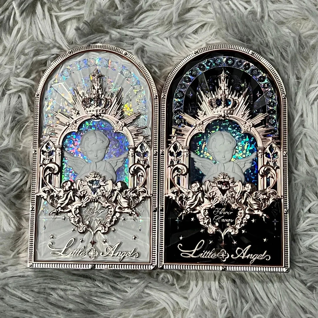 Flower Knows Little Angel 9 Color Eyeshadow Palette Matte Shimmer Glitter Vegan Cruelty Free Waterproof High Pigment eyeshadow
