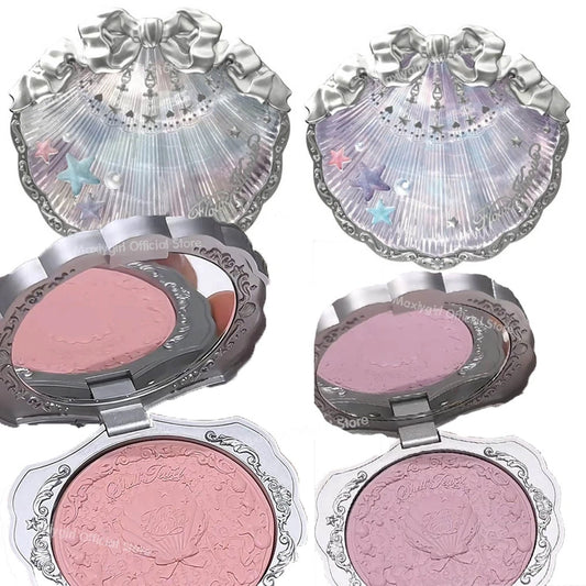 Flower Knows Shell's Jewel Collection Blush Matte Powder Baked Natural Satin Highly Pigmented Lightweight Smooth Finish Cheeks