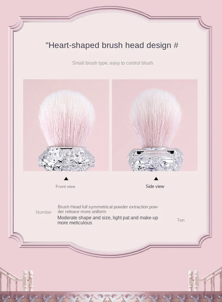 Flower Knows Swan Ballet Blush Wool Brush Mineral Powder Bronzer Contour Makeup Brushes By Flower Knows