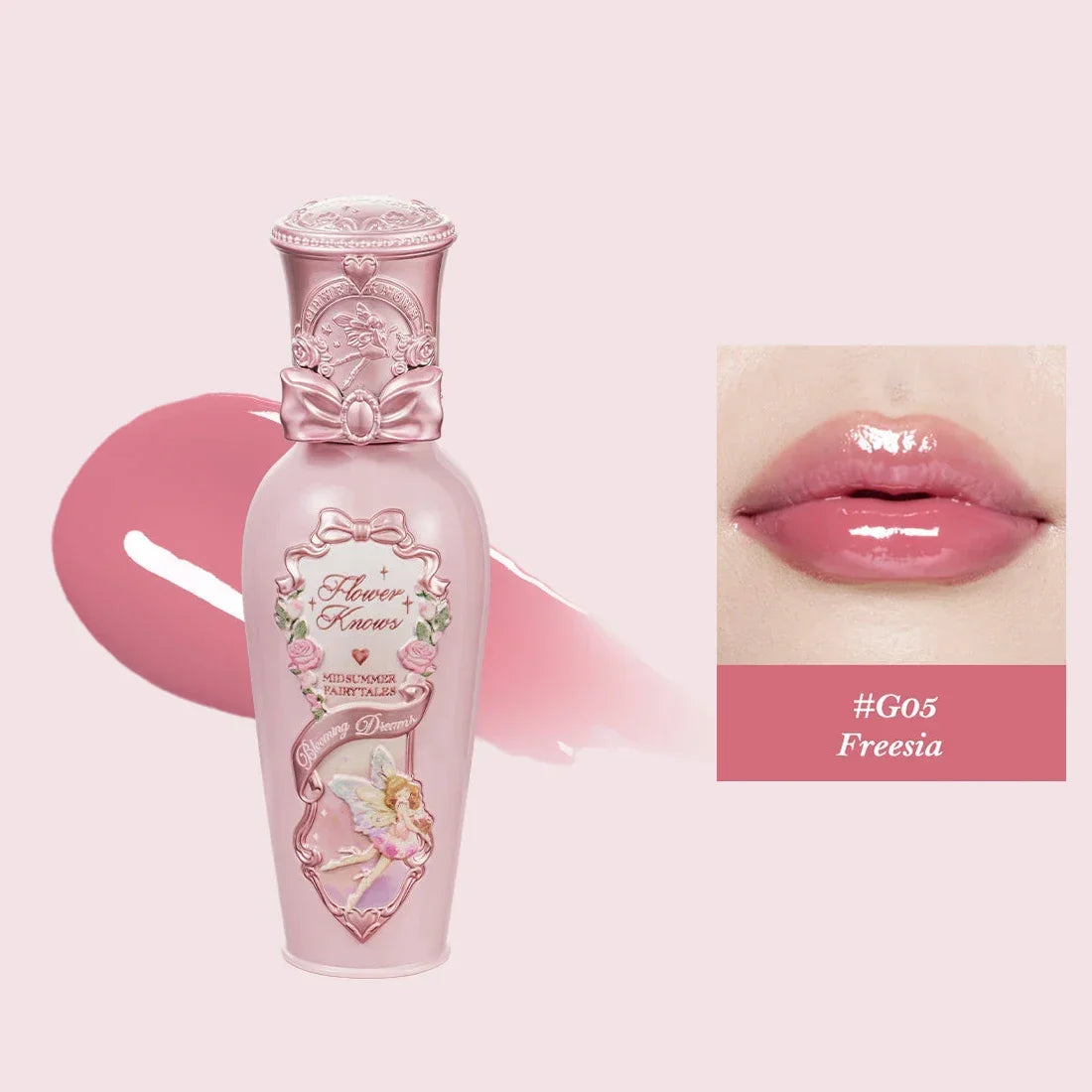 Flower Knows Midsummer Fairytales Jelly Lip Lacquer Long Lasting Glossy Tint Hydrating Moisturizing Vegan Lip Gloss Makeup