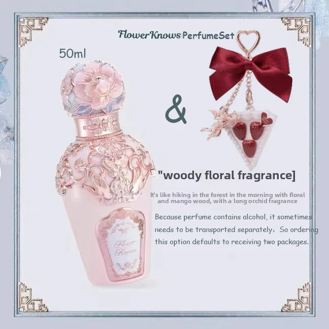 Flowerknows Shell Pearl Collection Perfume Flower Know Makeup Fruit Grapefruit Long Lasting Personal Perfume Eau de Parfum 50ML
