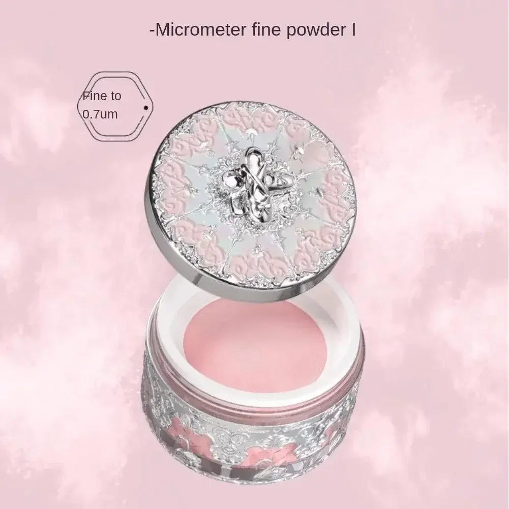 Flower Knows Swan Ballet Setting Rose Scent Loose Powder Makeup Matte Finishing Oil Control Setting Powder Make-up For Women