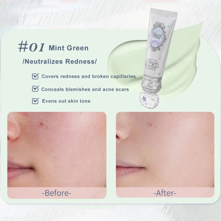 Flower Knows Primer Makeup Shells Jewel Radiance Hydrating Long Lasting Vegan Cruelty Free Base Primer 45g