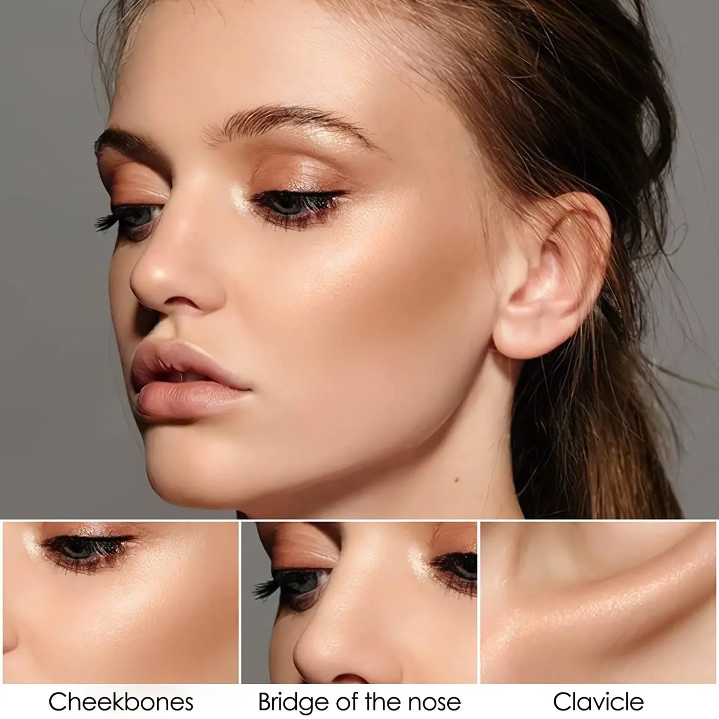 High Glossy Face Illuminator Highlighting & Contour Palette Shade Face Pearlescent Lion Ginger Highlights Powder Private Label